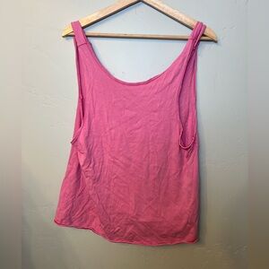 Urban Outfitters Women’s Raw-Edge Reverse V-Neck Tank Top